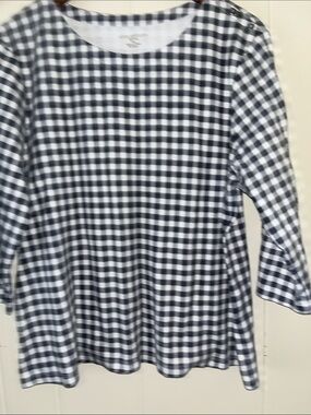 Appleseed's Black and White Gingham Skirt